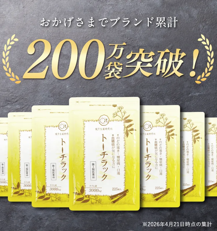 ブランド累計200万袋突破
